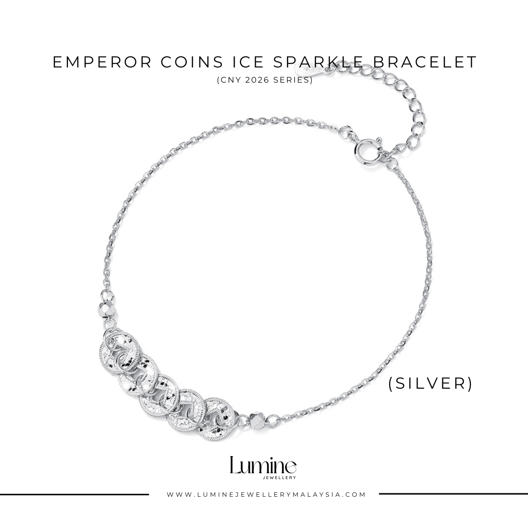 Emperor Coins Ice Sparkle Bracelet 碎碎冰五帝钱手链
