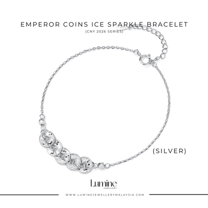 Emperor Coins Ice Sparkle Bracelet 碎碎冰五帝钱手链
