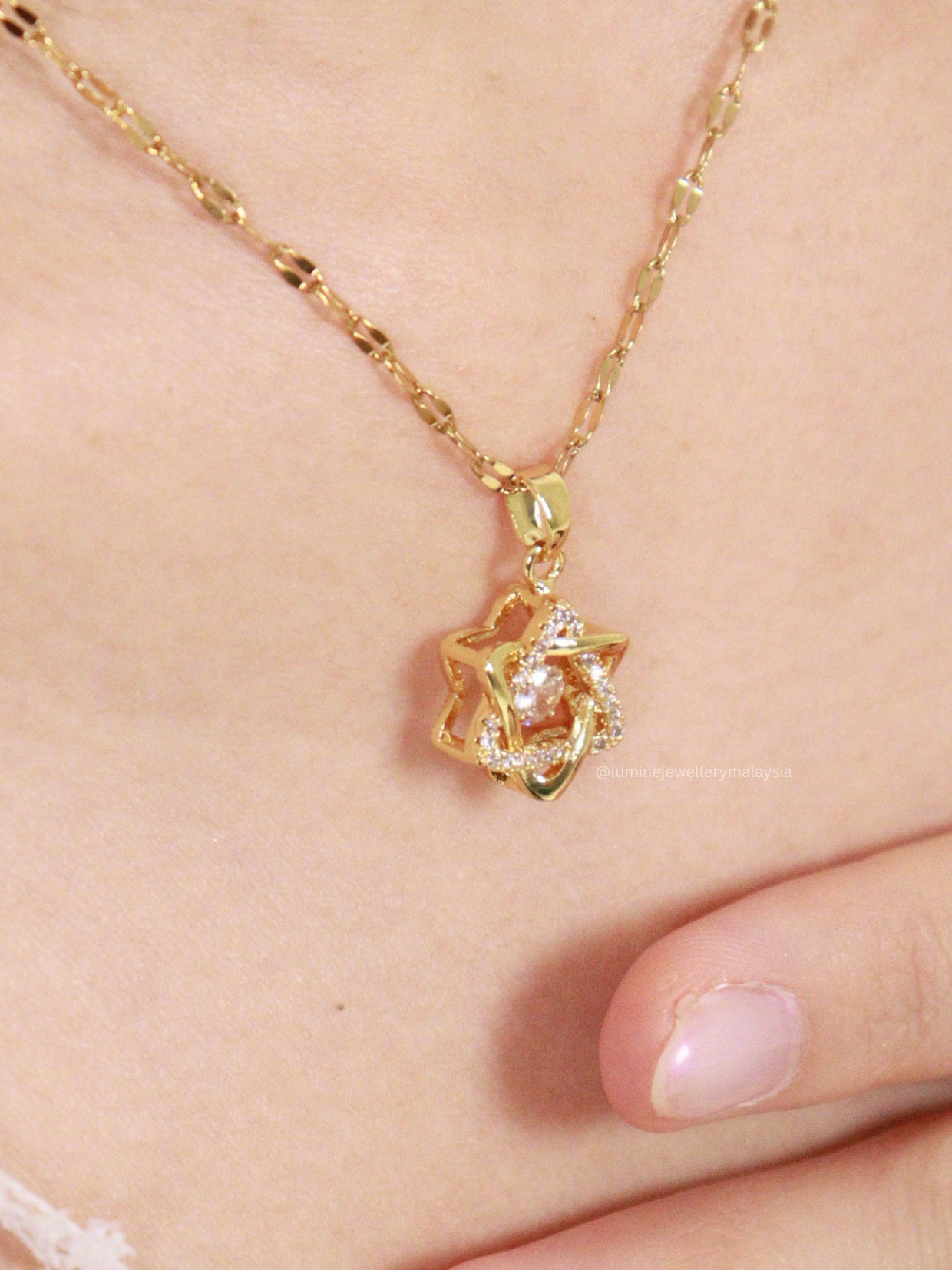 Enchanted Hexagram Necklace