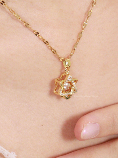 Enchanted Hexagram Necklace