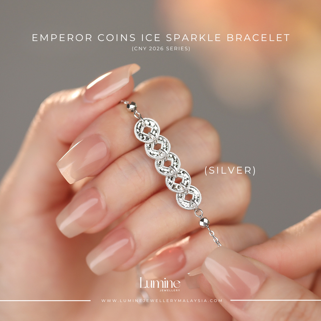 Emperor Coins Ice Sparkle Bracelet 碎碎冰五帝钱手链