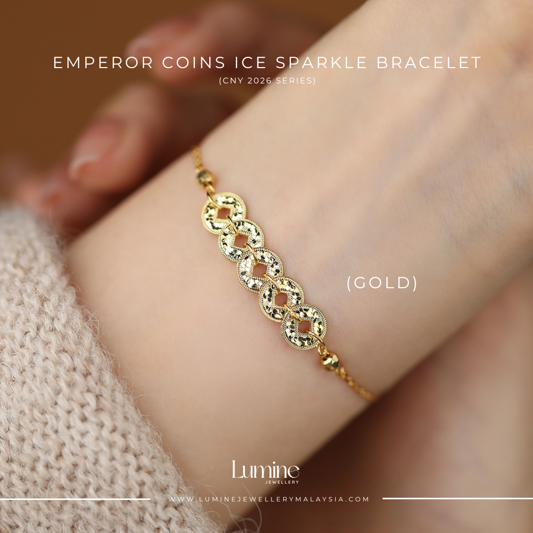 Emperor Coins Ice Sparkle Bracelet 碎碎冰五帝钱手链