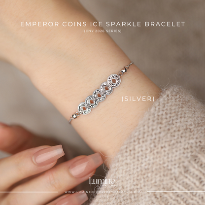 Emperor Coins Ice Sparkle Bracelet 碎碎冰五帝钱手链