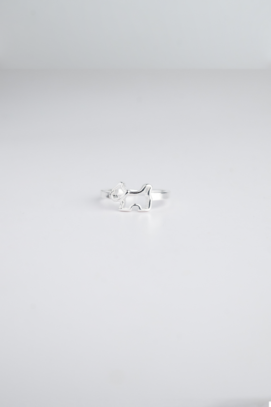 Puppy Silhouette Ring