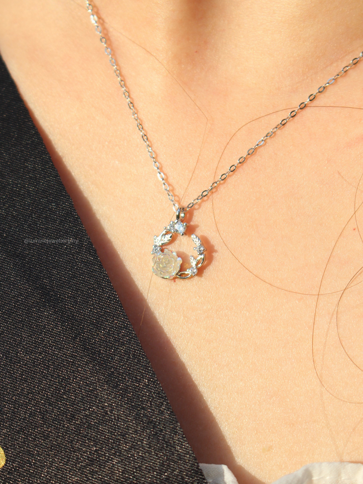 Ethereal Rose Necklace