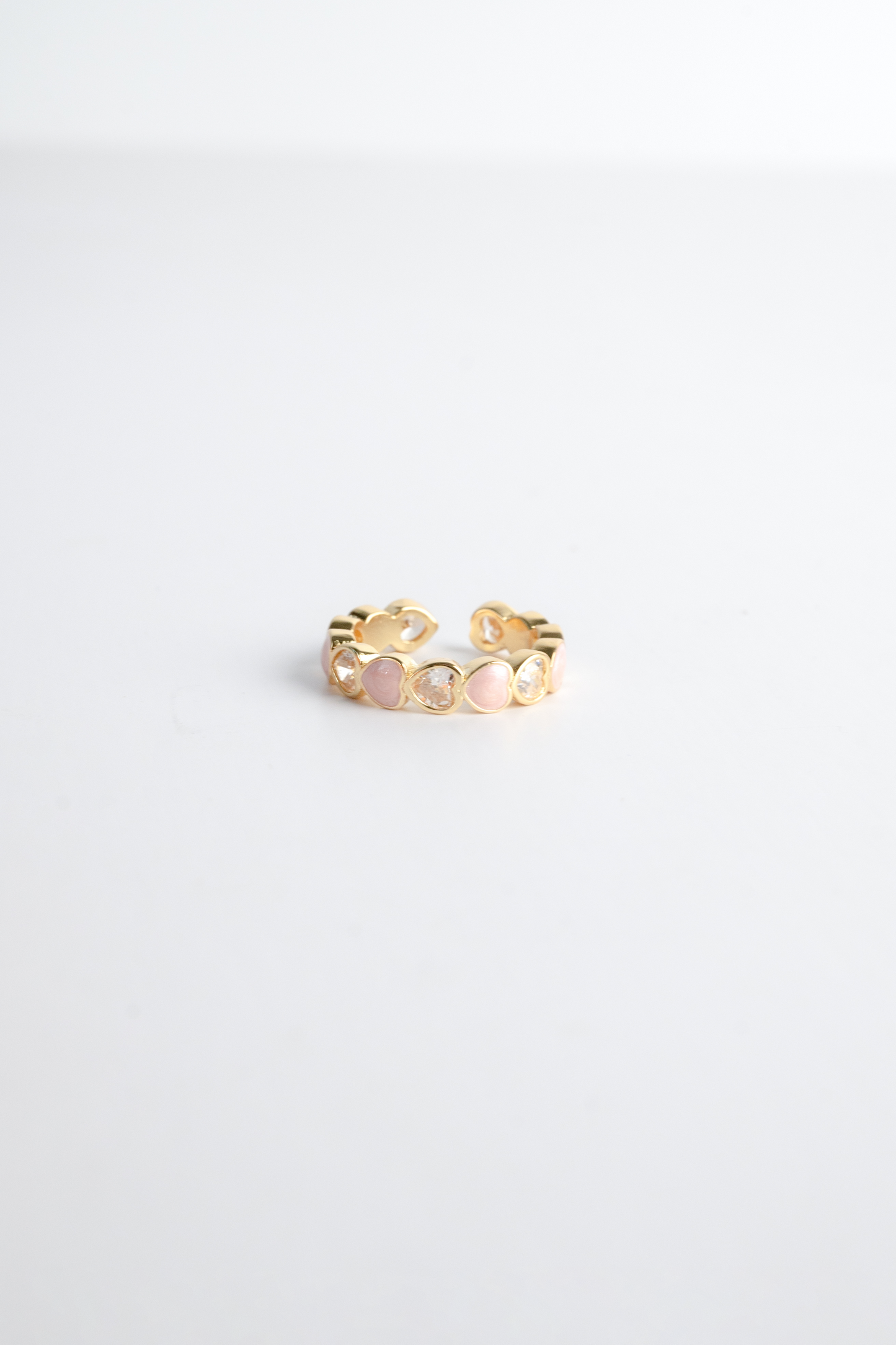 Pink Gold Mix Heart Ring