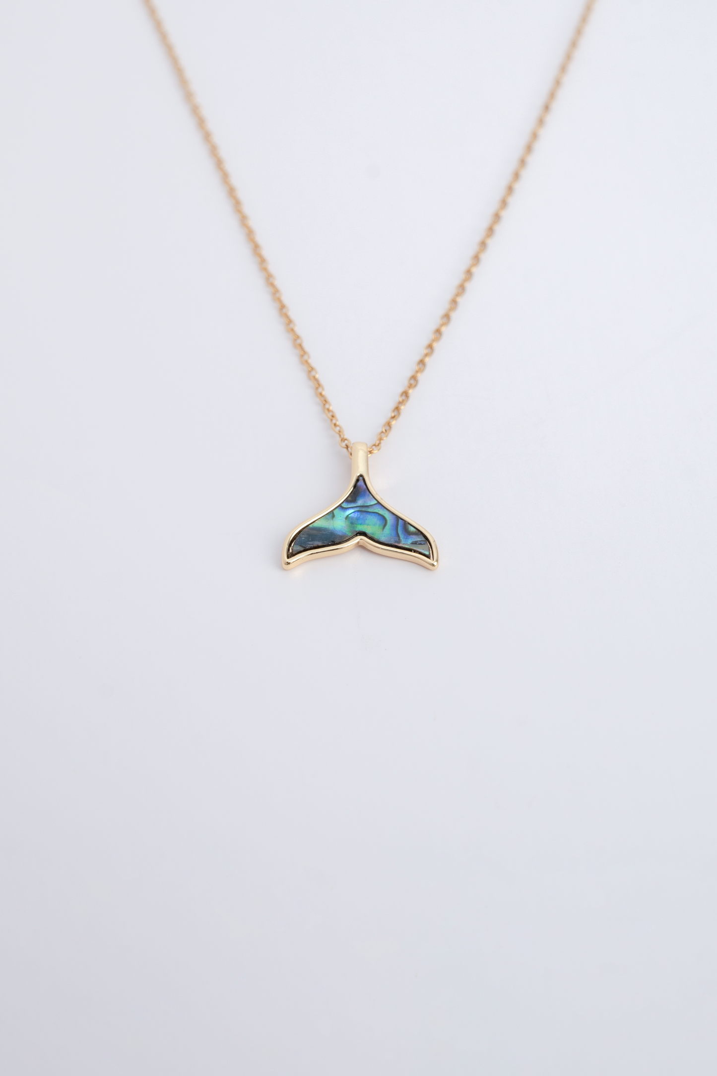 Gold Shell Mermaid Tail Necklace