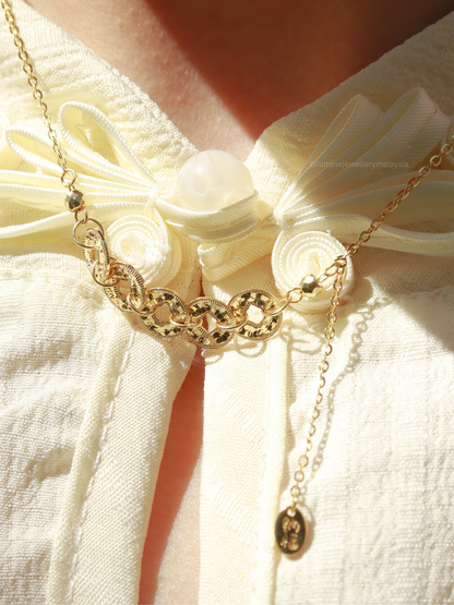 Emperor Coins Ice Sparkle Necklace 碎碎冰五帝钱项链