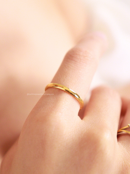 Gold Classic Elegance Ring (2mm)