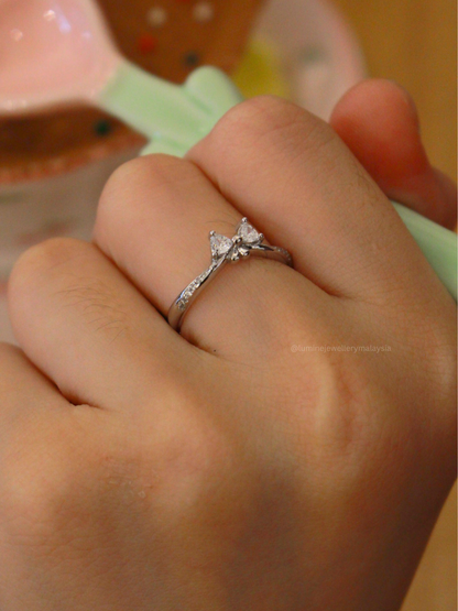 Bague Noeud Papillon Éclatant