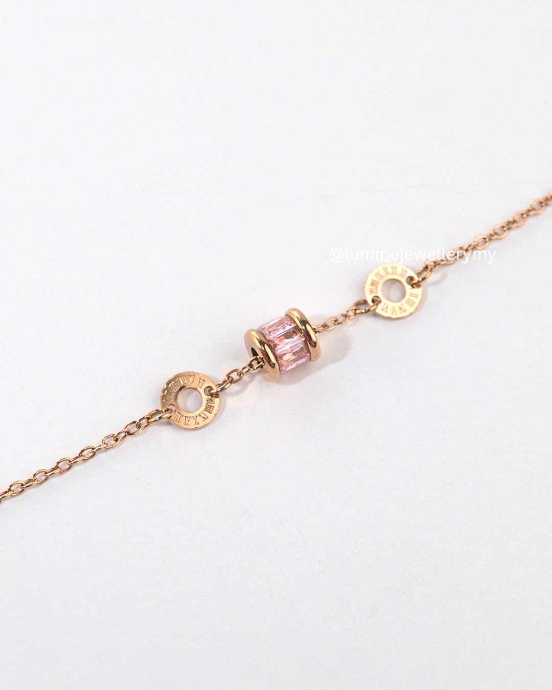 Pinky Elegant Cylinder Bracelet (Luck in Love)