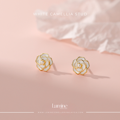 White Camellia Stud