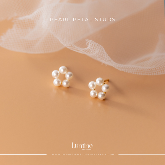 Pearl Petal Studs
