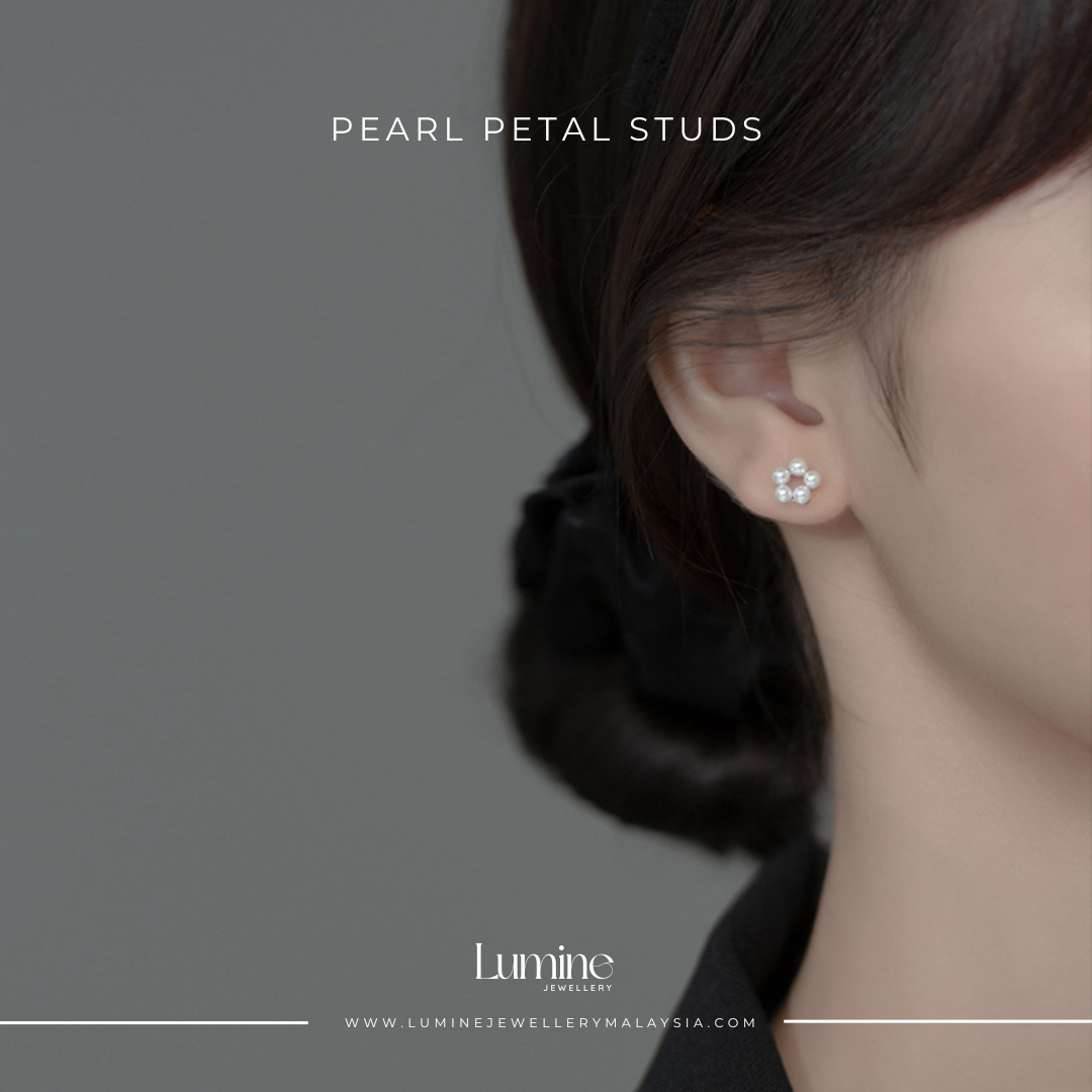 Pearl Petal Studs