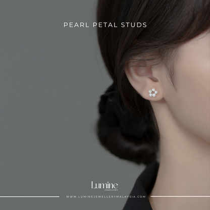 Pearl Petal Studs