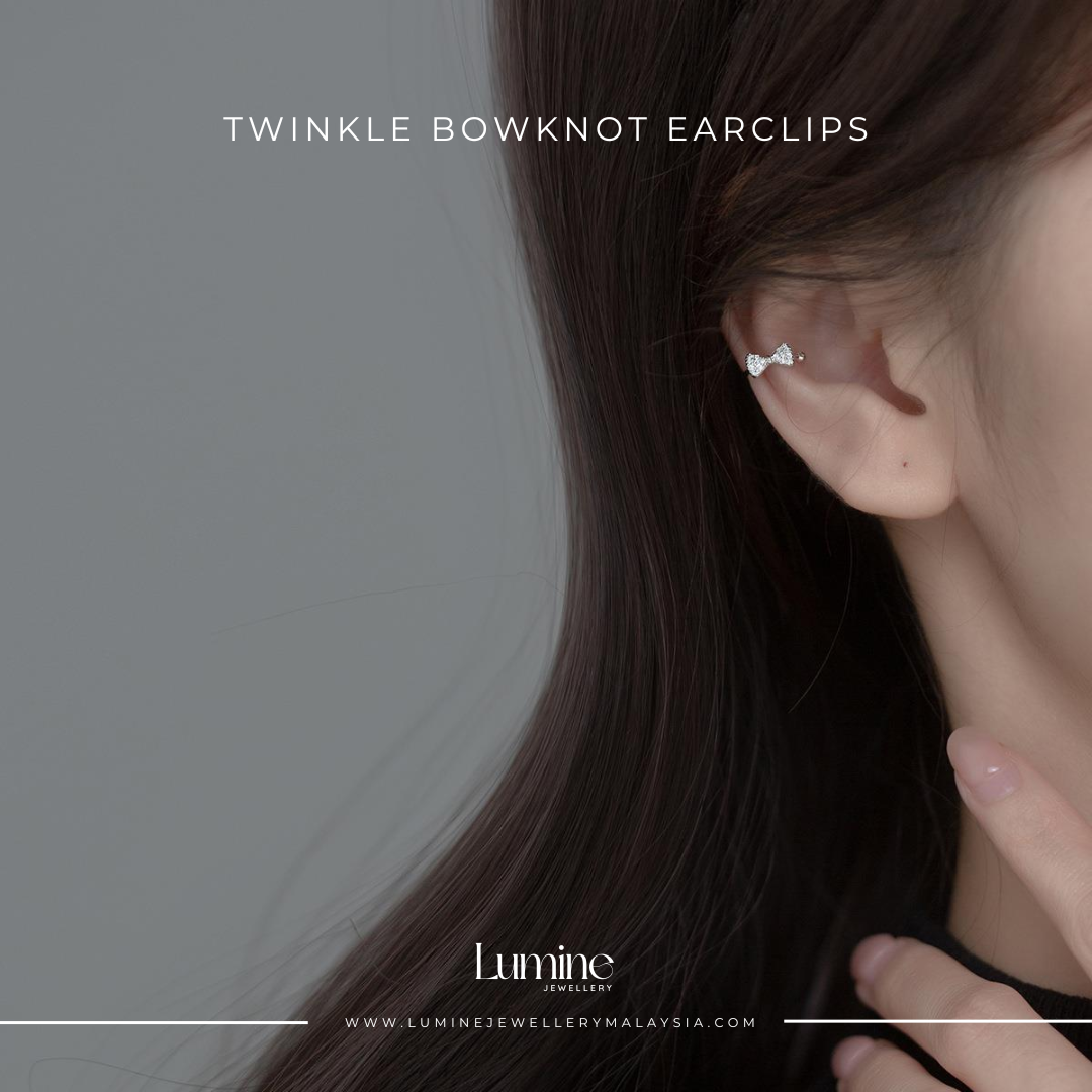 Twinkle Bowknot Earclips