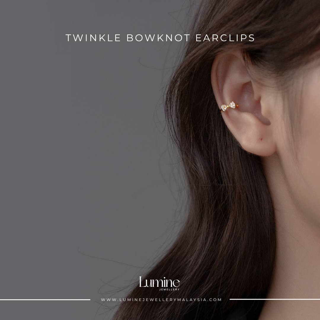 Twinkle Bowknot Earclips