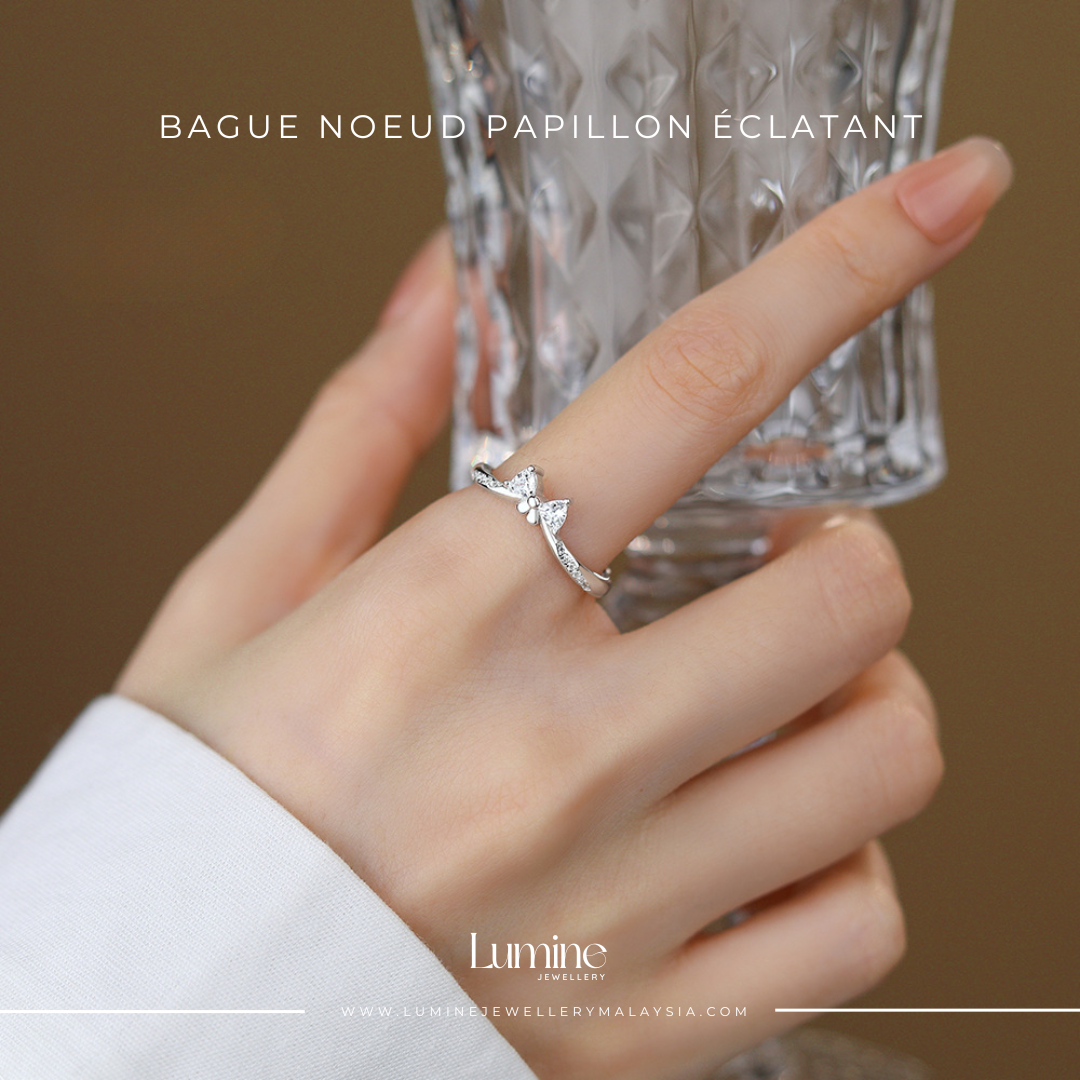 Bague Noeud Papillon Éclatant