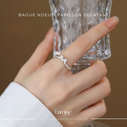 Bague Noeud Papillon Éclatant
