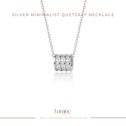 Silver Minimalist Quetzaly Necklace