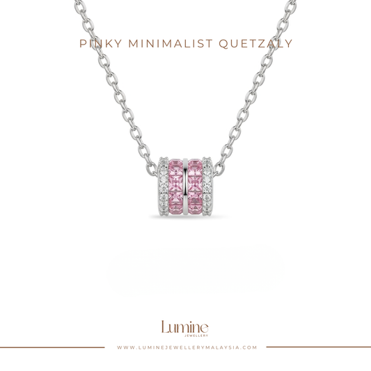 Pinky Minimalist Quetzaly Necklace