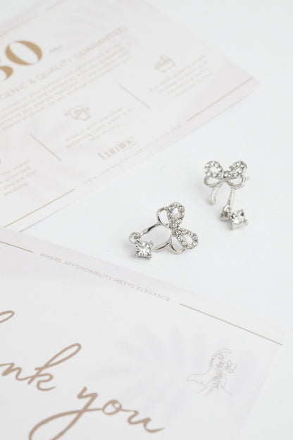 Light Lux Diamond Bowknot Earring