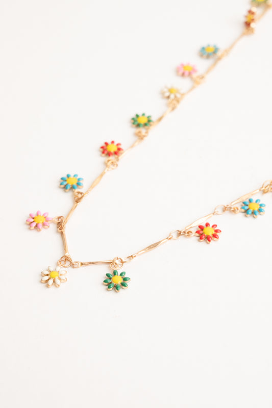 Rainbow Bloom Necklace