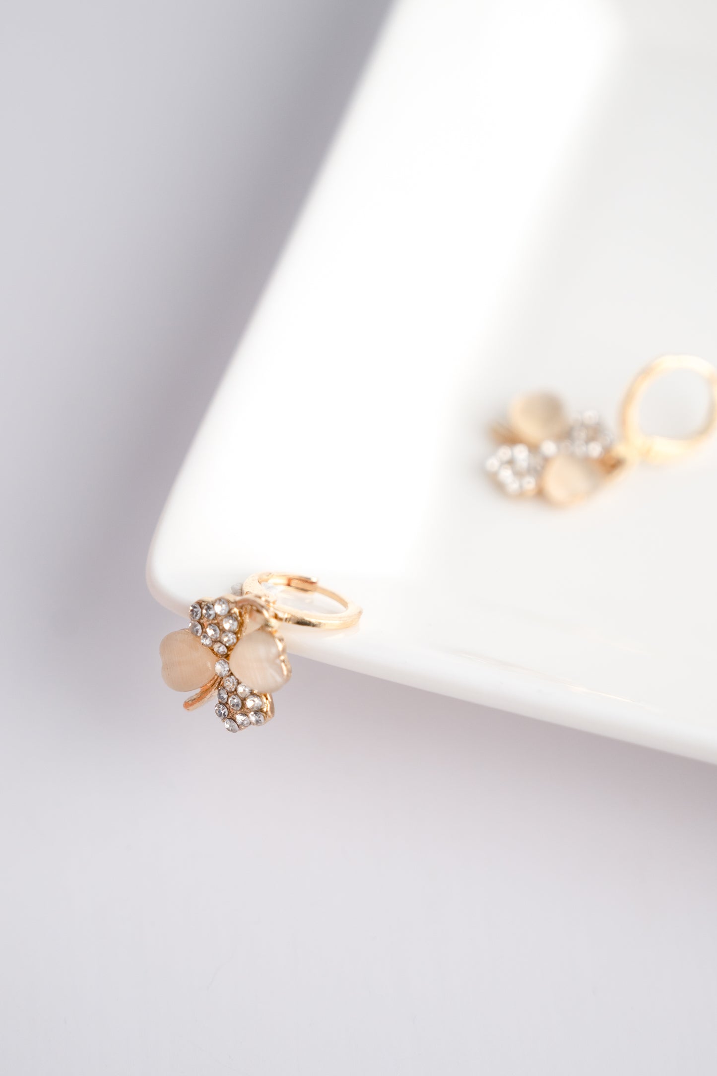 Lucky Clover Diamond Earrings