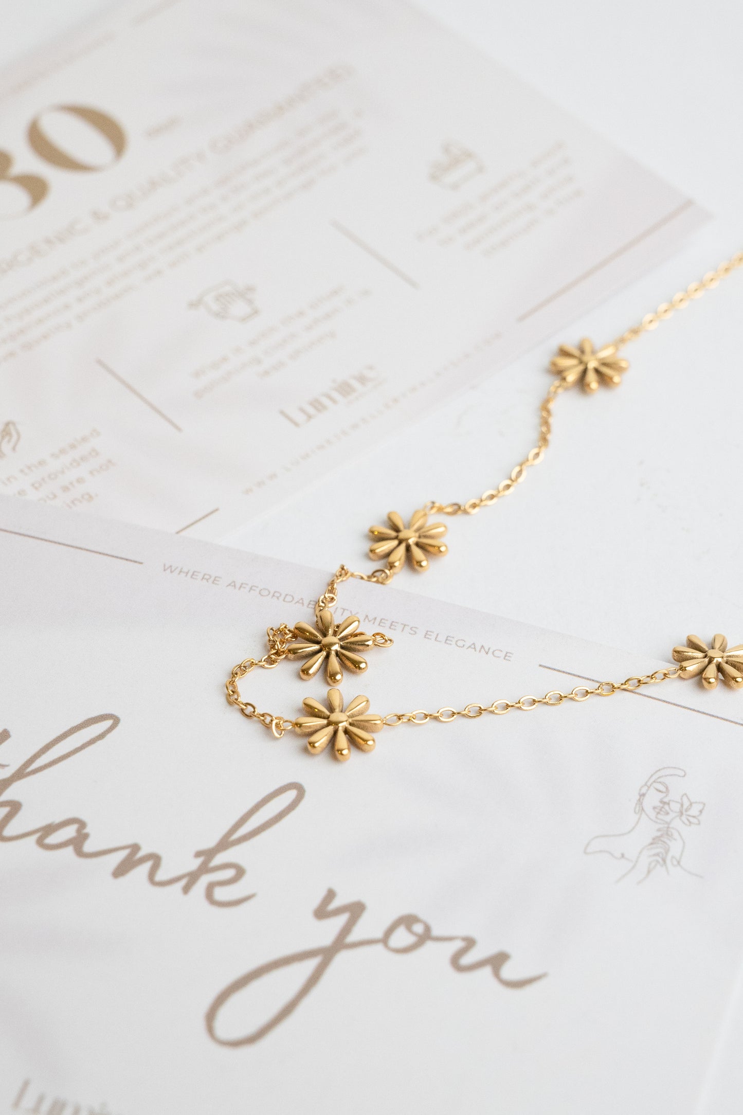 Golden Chrysanthemum Necklace