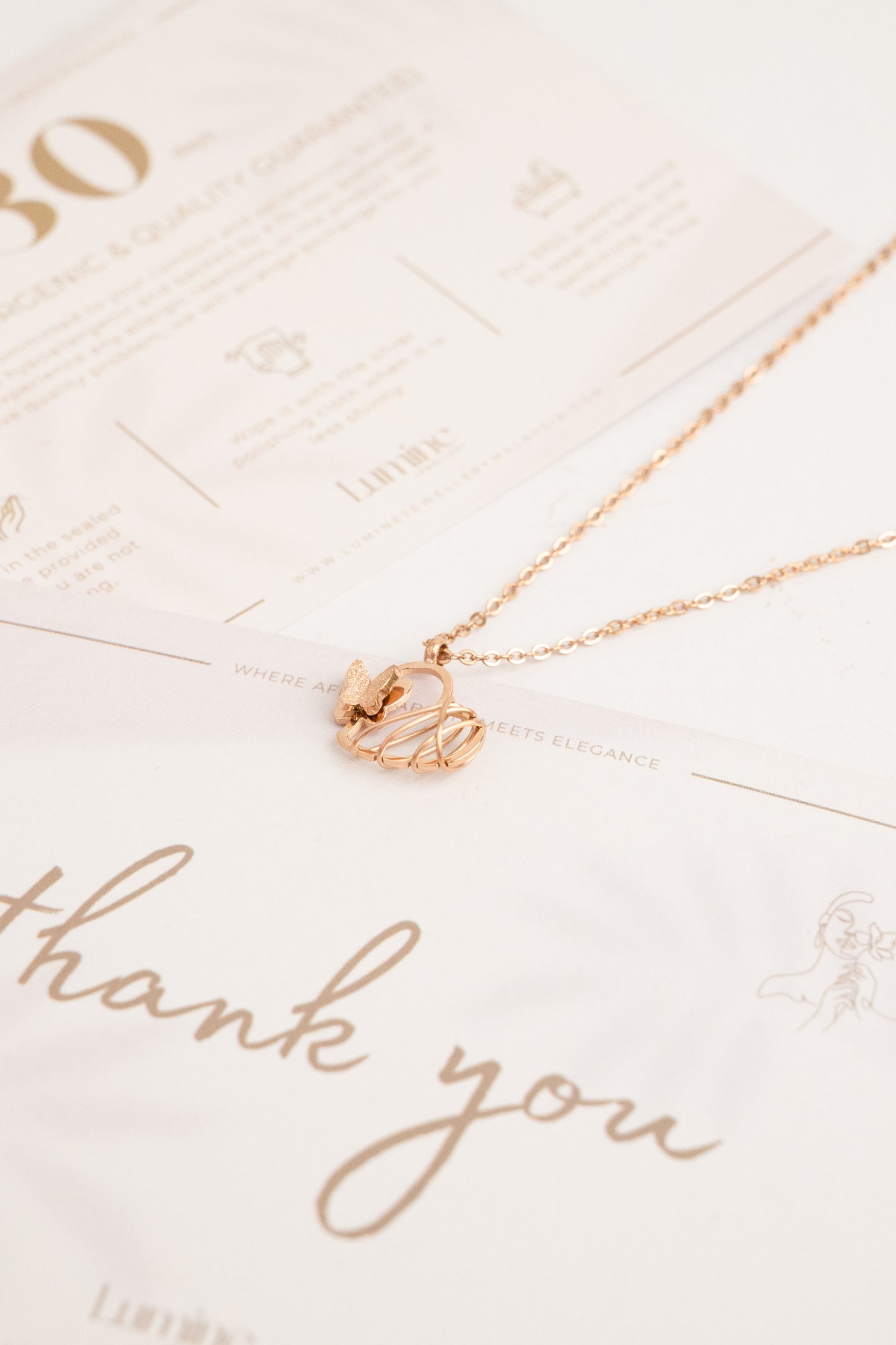 Rose Gold Lover Necklace