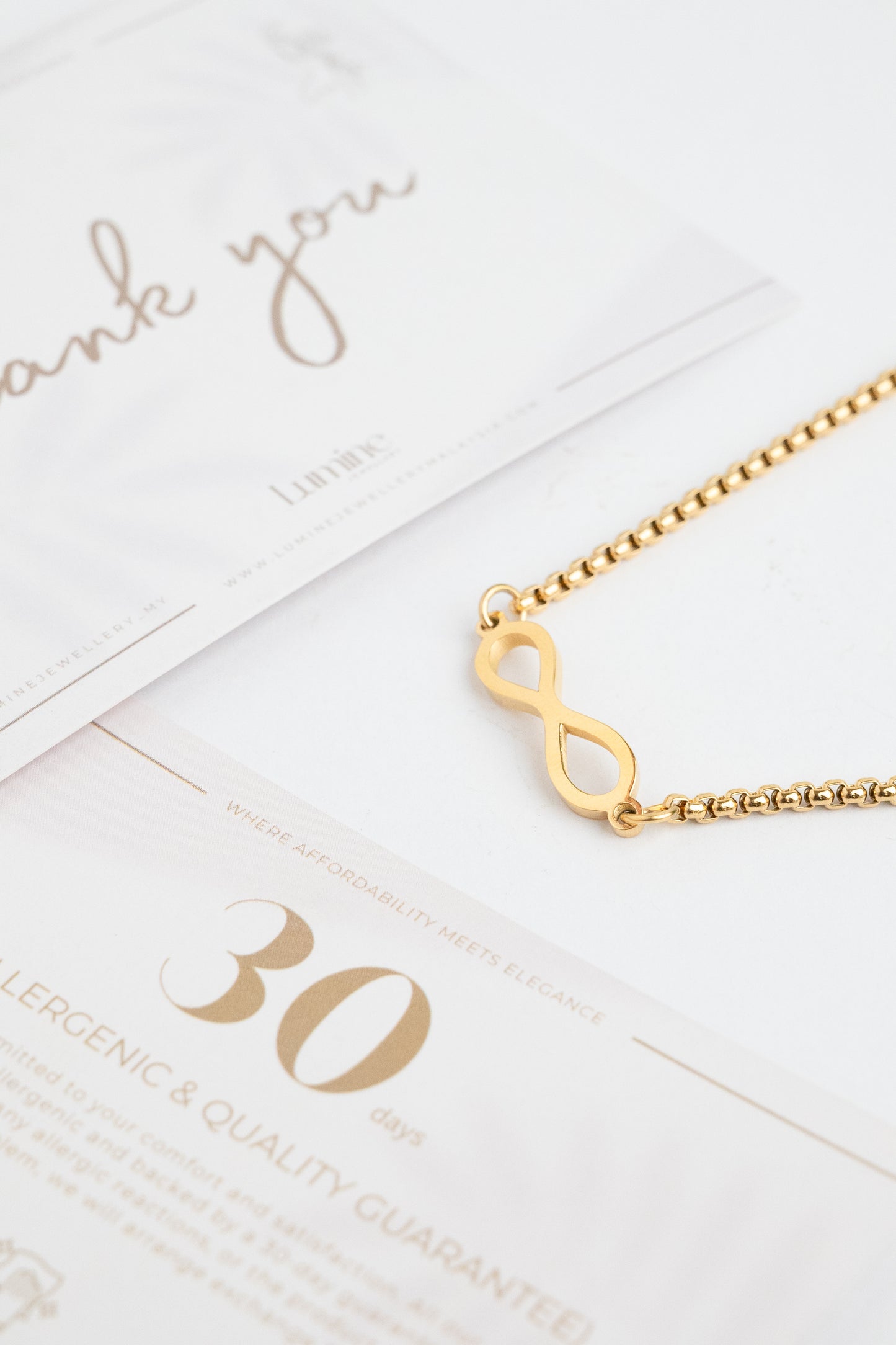 Gold Infinity Bracelets (Adjustable)