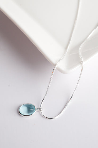 Aquamarine Pendant (洗澡不能戴)