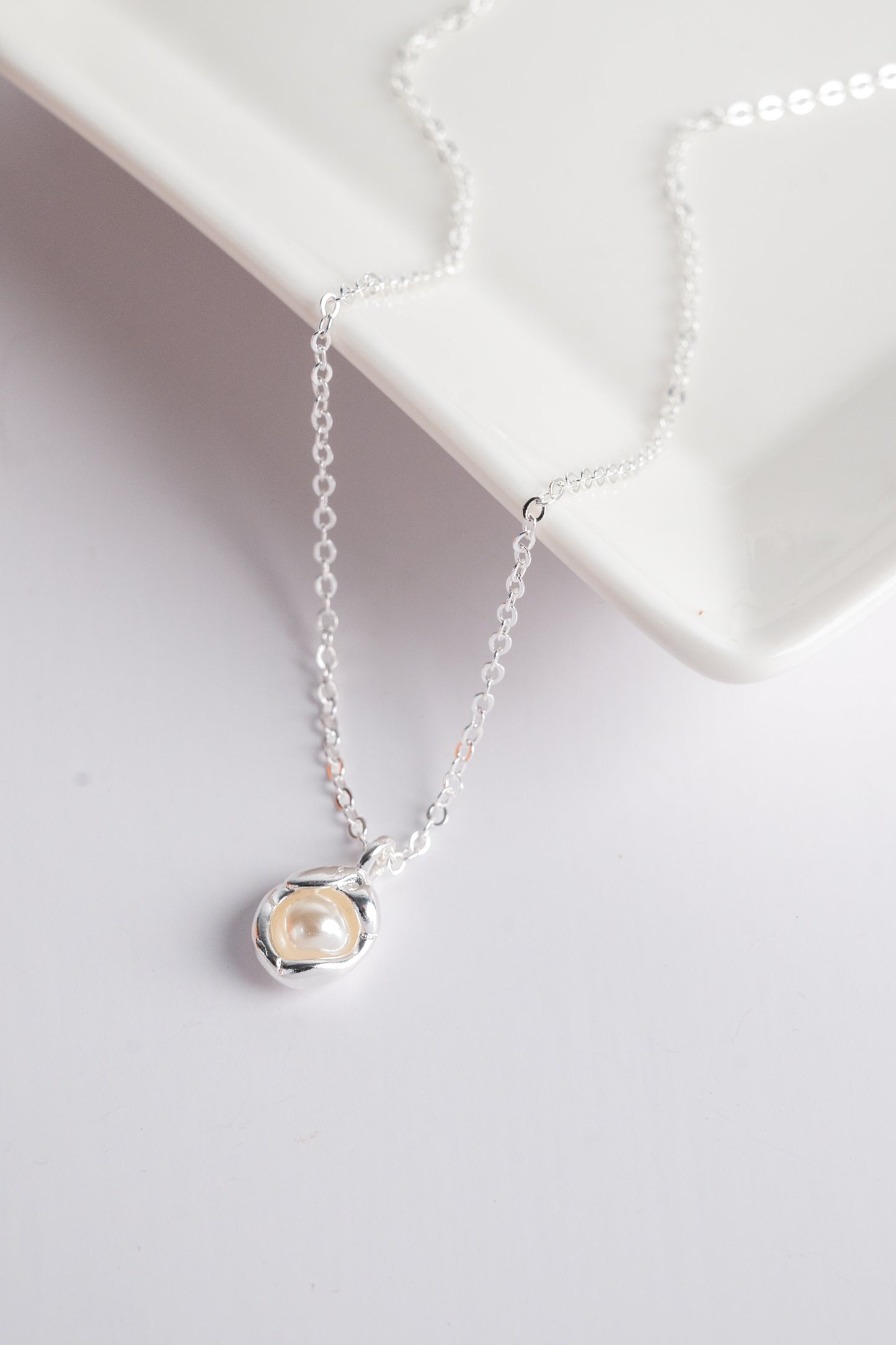 Peapod Pearl Necklace