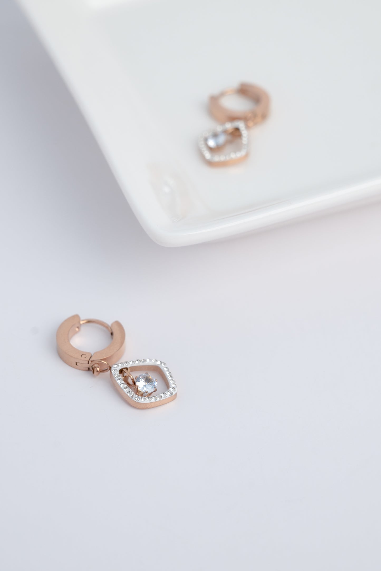 Diamond Interlocking Earrings