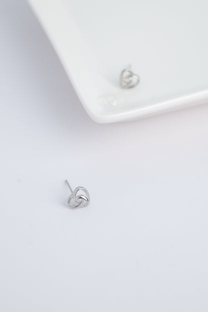 Heart-to-Heart Stud Earrings