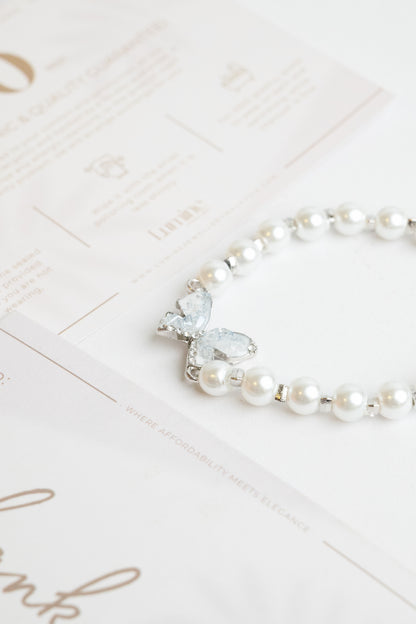 Starlight Pearl Butterfly Bracelet