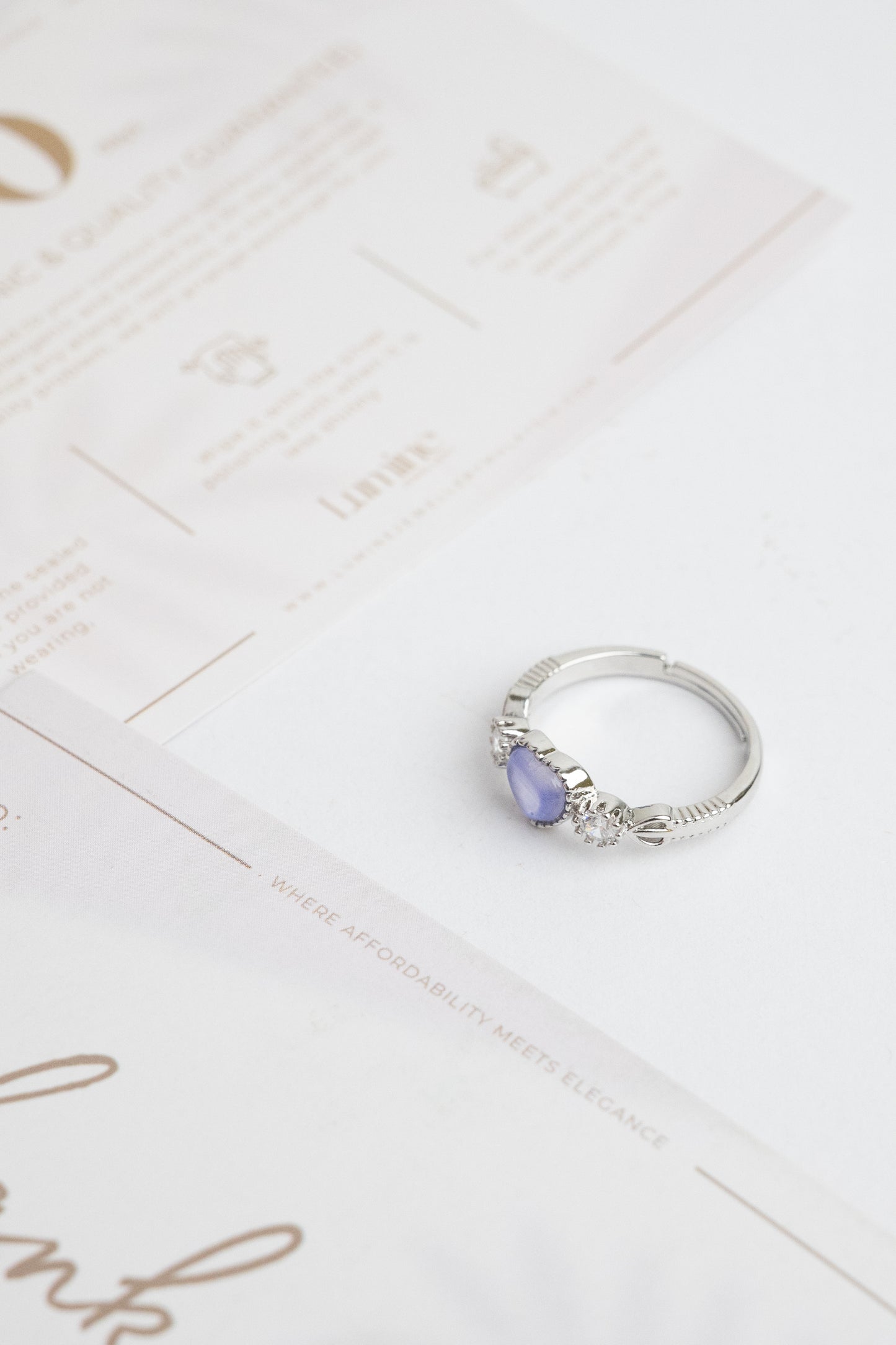 Azure Heart Ring