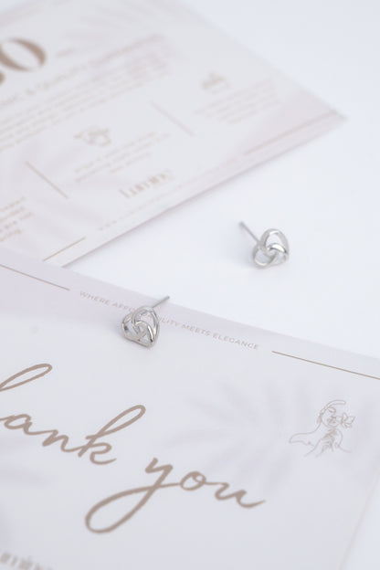 Heart-to-Heart Stud Earrings