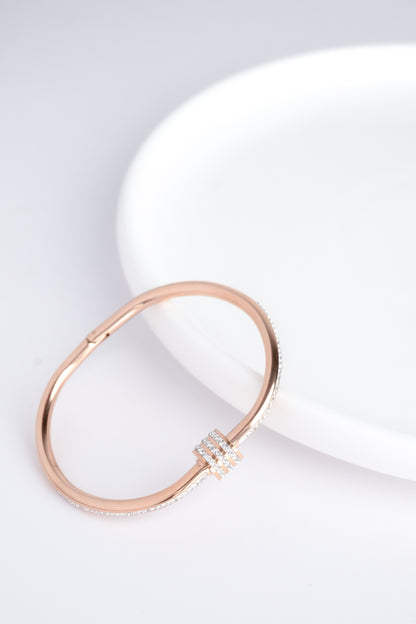 Rose Gold Cylinder Cuff