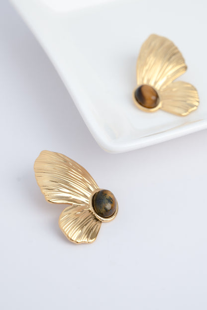 Amber Butterfly Earring