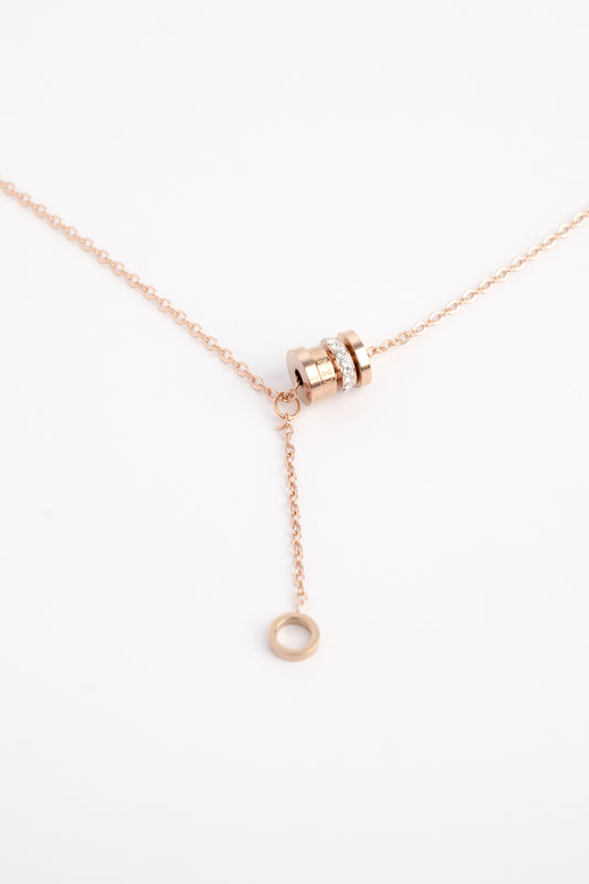 Rose Gold Teardrop Quetzaly Necklace