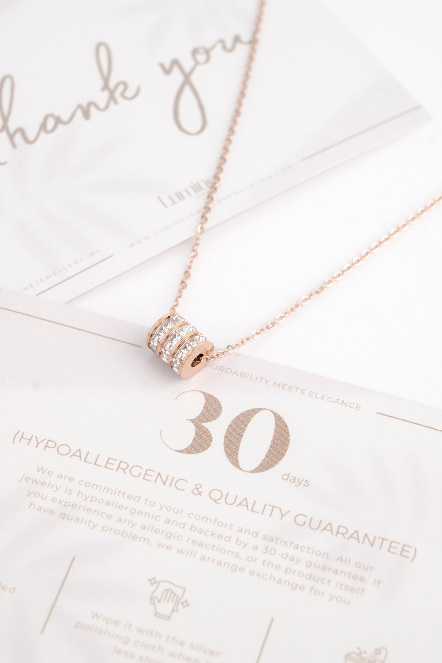 Rose Gold Minimalist Quetzaly Necklace