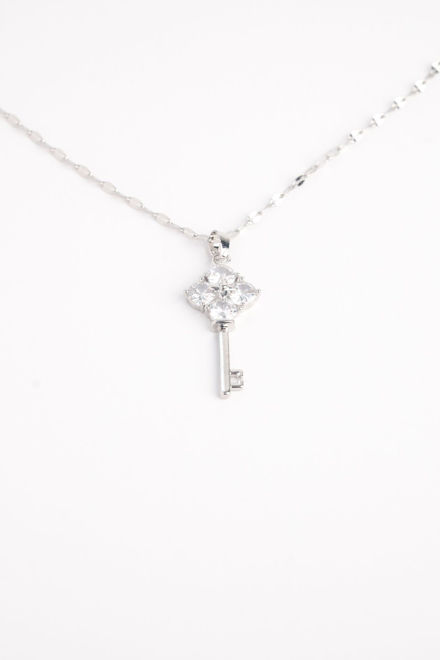 Lucky Clover Key Necklace