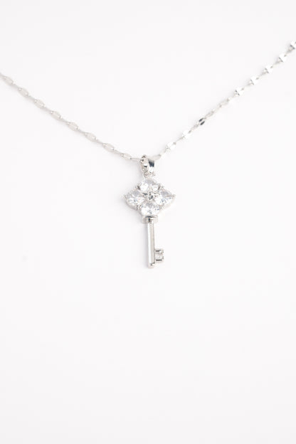 Lucky Clover Key Necklace