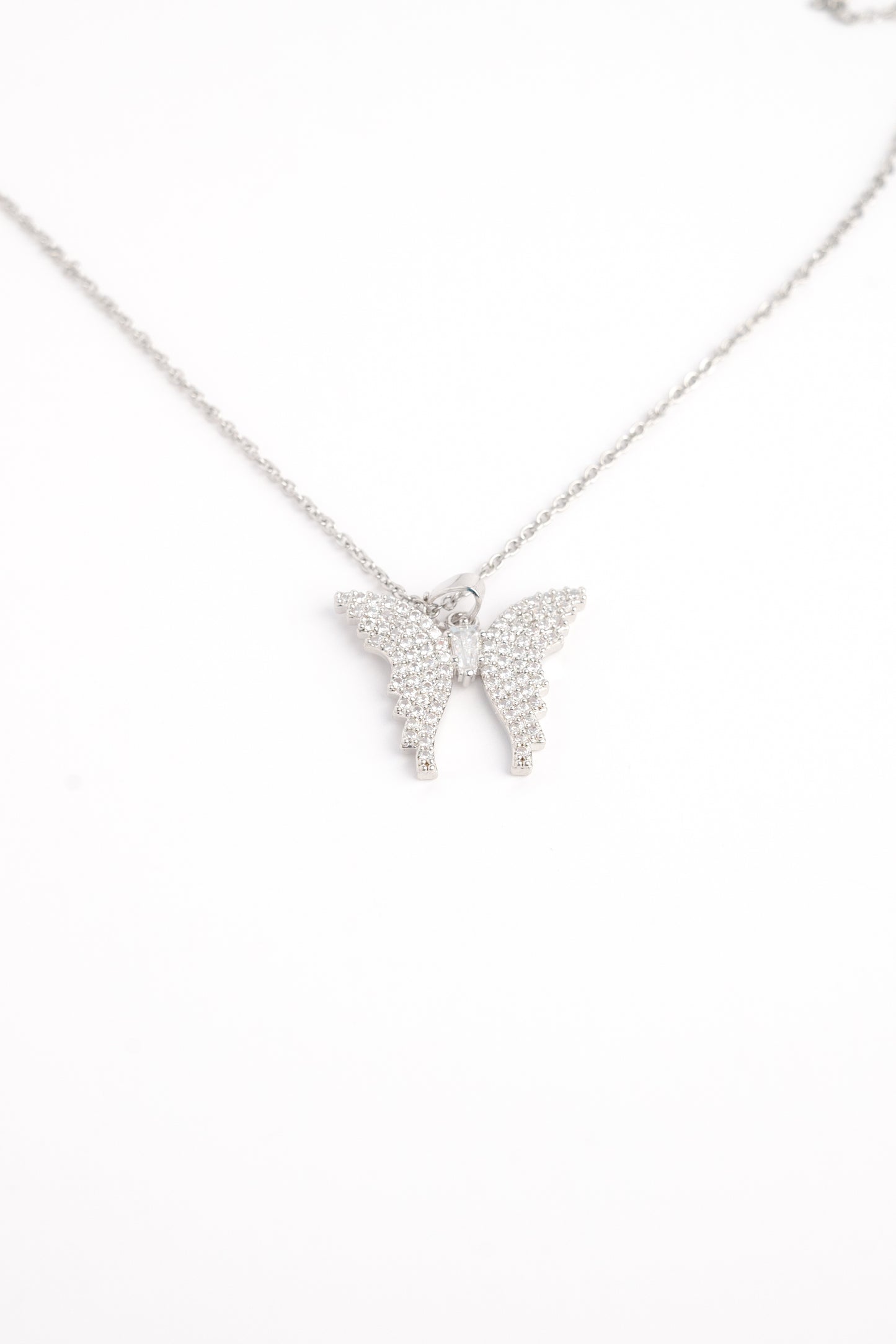 Diamond Butterfly Necklace