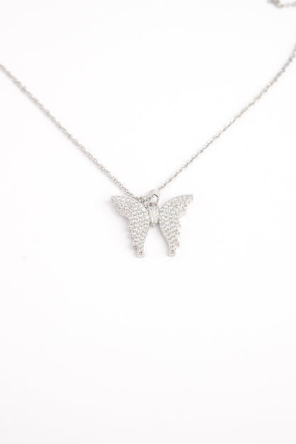 Diamond Butterfly Necklace