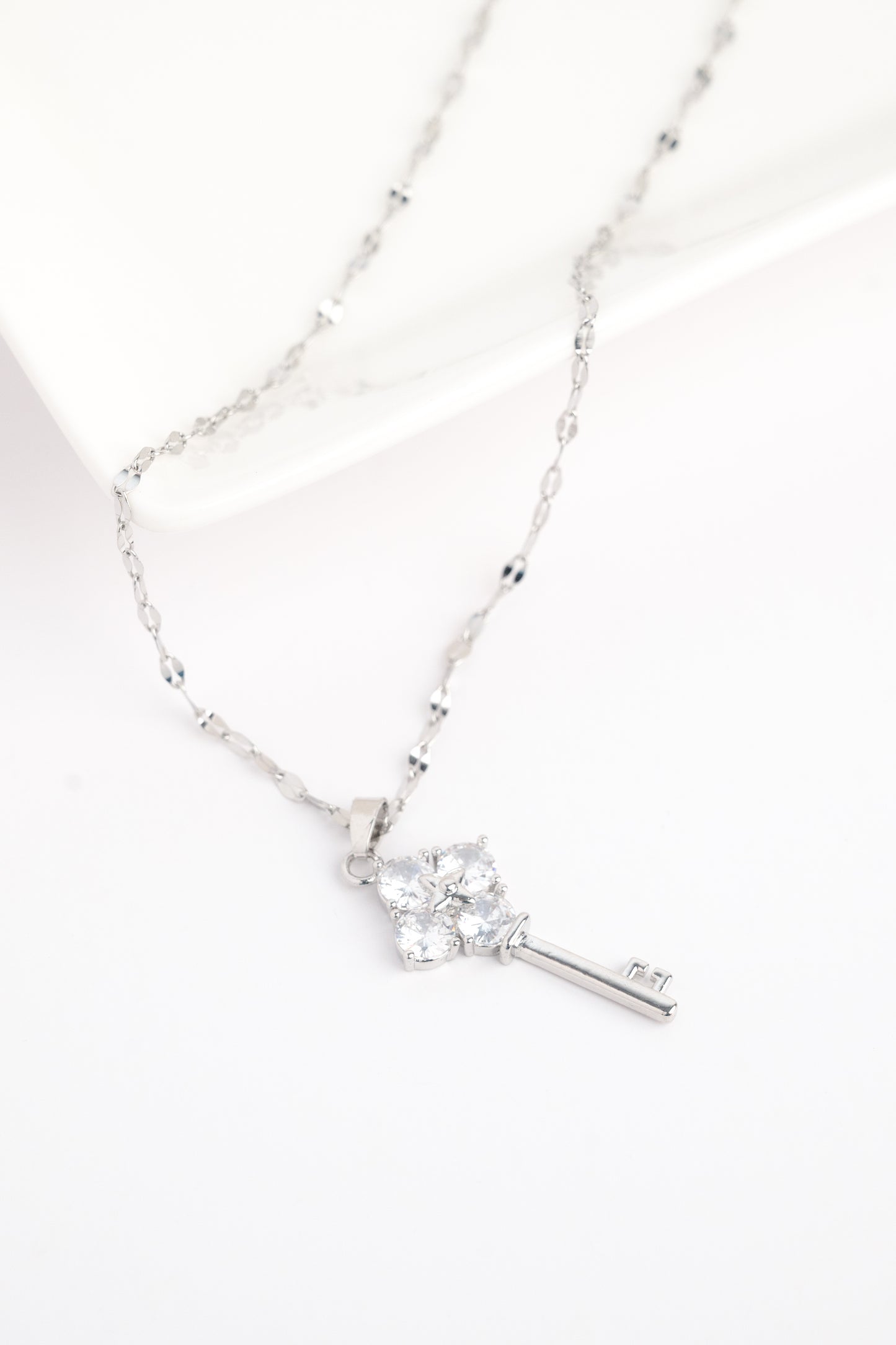 Lucky Clover Key Necklace