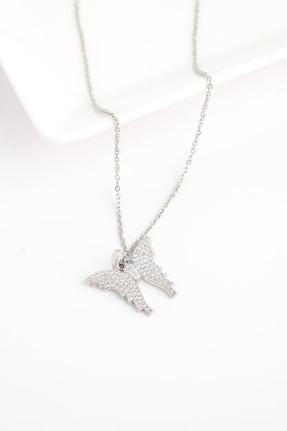 Diamond Butterfly Necklace