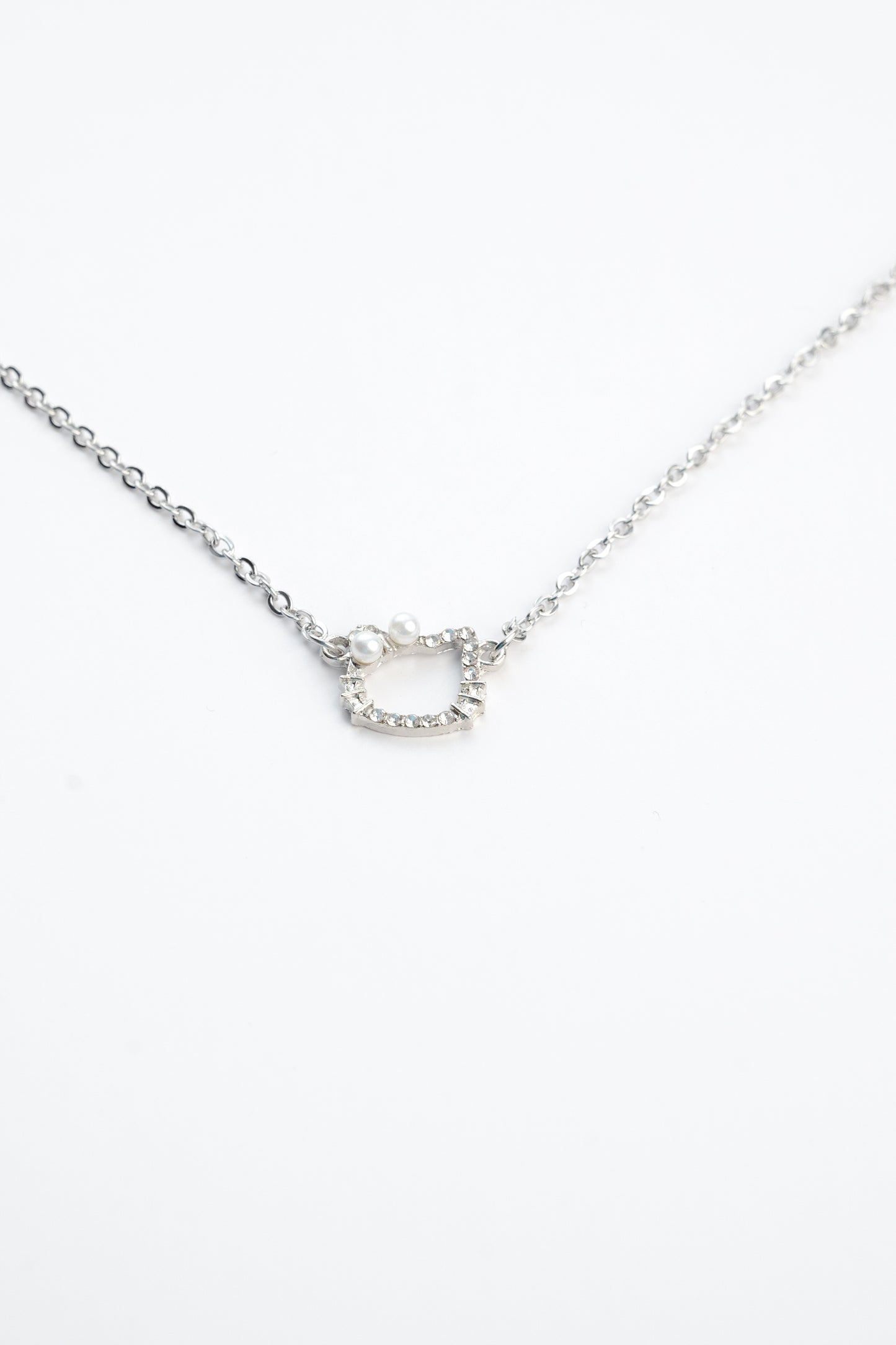 Diamond Kitty Necklace