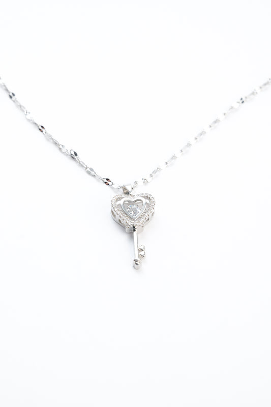 Heart Key Necklace